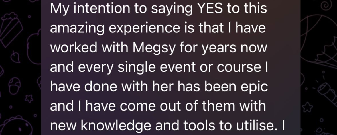 Screenshot of a real client message